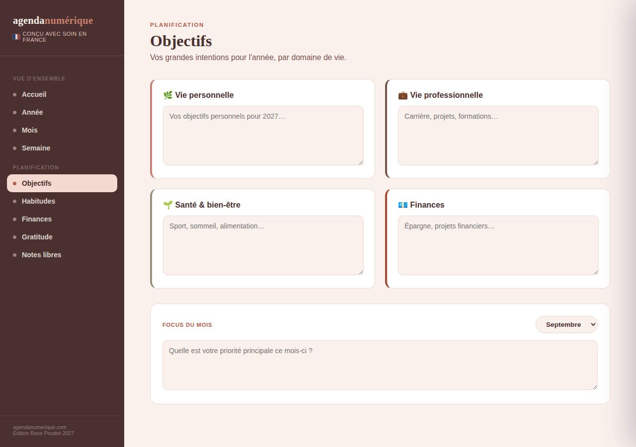 Vue Objectifs