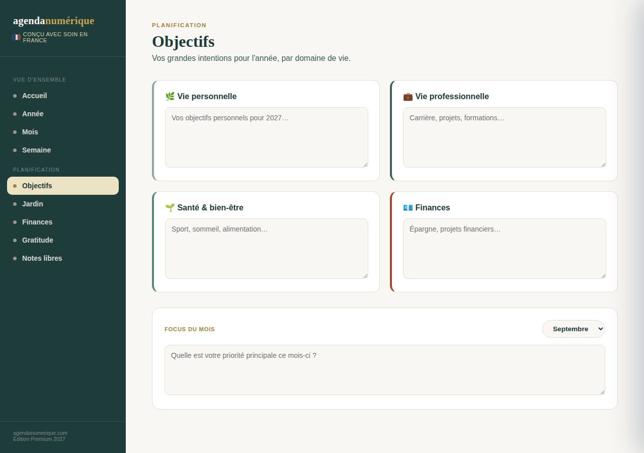 Vue Objectifs