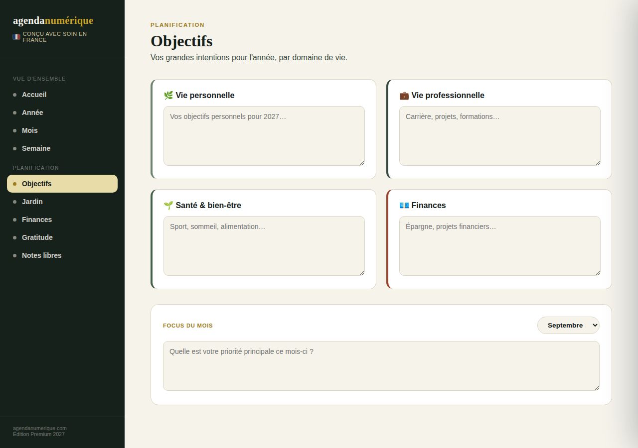Vue Objectifs
