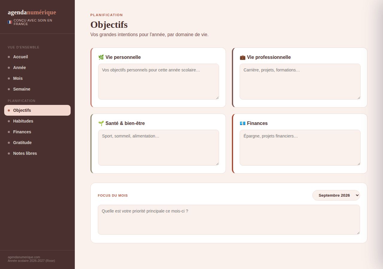 Vue Objectifs
